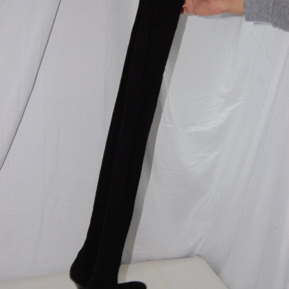 $1250❤️39/US8 DOLCE & GABBANA Stretch Socks Over knee Thigh High Heels Boots OTK - Picture 3 of 12